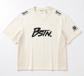 BSTN. | Men's Oversized Sports Graphic Interlock Tee — Cream White