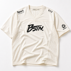 BSTN. | Men's Sports Graphic Interlock Tee — Cream Ivory