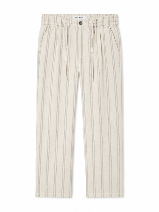 Bold Stripe Linen Trouser