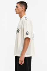 BSTN. | Men's Sports Graphic Interlock Tee — Cream Ivory