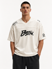 BSTN. | Men's Sports Graphic Interlock Tee — Cream Ivory