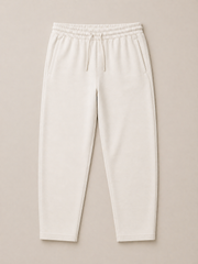 Interlock Relaxed-Fit Trouser — Cream