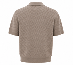 BSTN Diamond Knit Shirt — Taupe