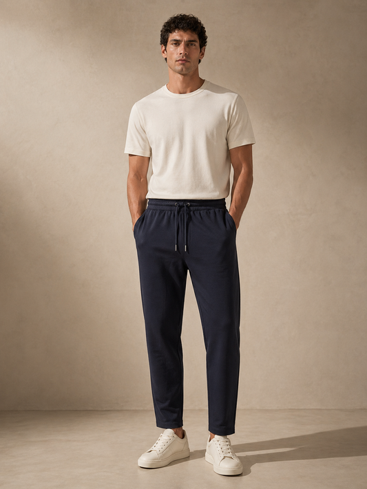 BSTN Interlock Tapered Trouser Navy