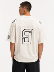 BSTN. | Men's Sports Graphic Interlock Tee — Cream Ivory