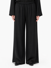 Black Bella Wide-Leg Palazzo Trouser