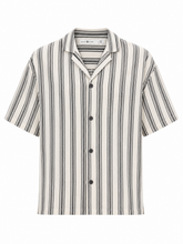 Multi-Stripe Linen Camp Shirt