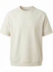Blackstone Ecru Co-ord Set — Relaxed Short-Sleeve Top & Cargo Shorts