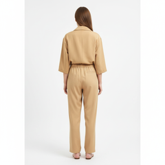 RELAXED FIT DOUBLE-BREASTED JACKET WITH CULOTTES