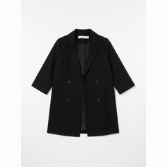 RELAXED FIT DOUBLE-BREASTED JACKET WITH CULOTTES