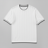 Premium Fit Breathable Knitted T-Shirt — Light Grey