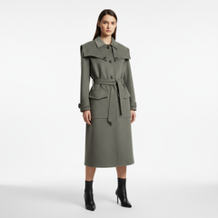 The Structured Twill Belted Trench Gazzelle