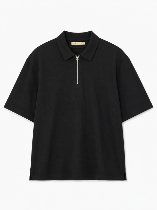 Interlock Half-Zip Polo