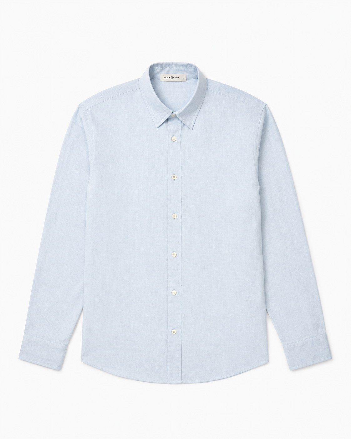 BSTN The Breeze Linen Shirt — Sky Blue