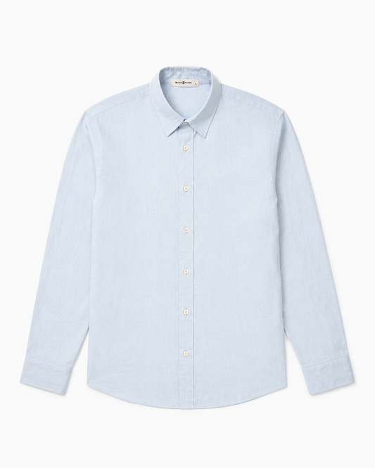 BSTN The Breeze Linen Shirt — Sky Blue