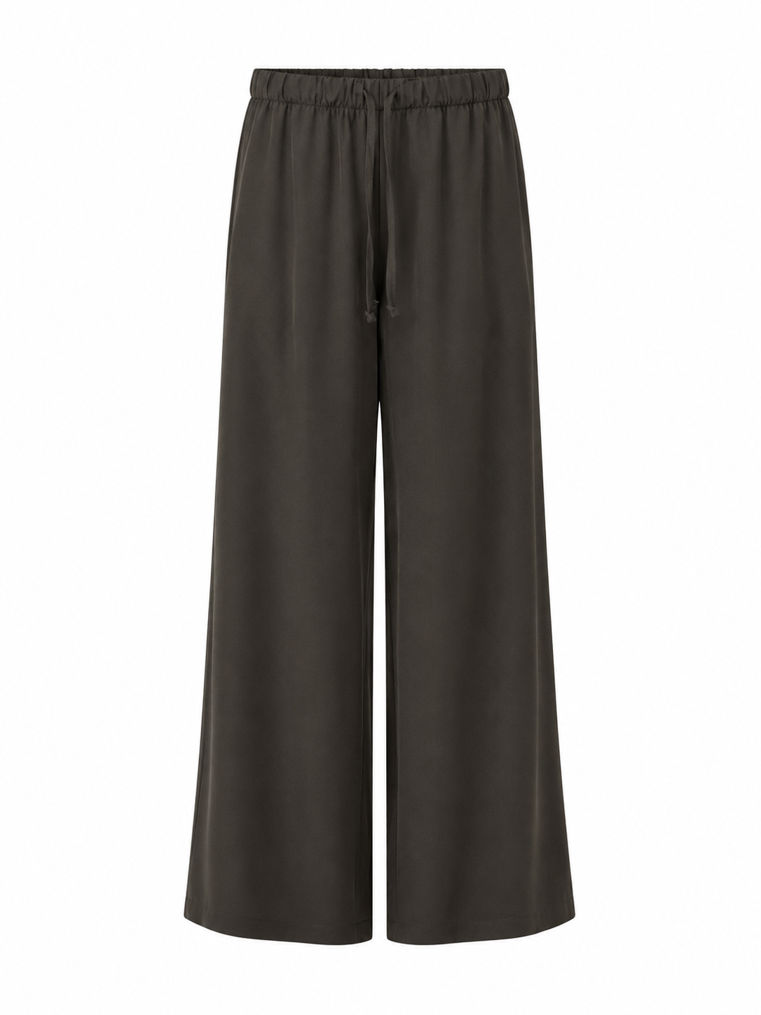 Olive Wide-Leg Palazzo Trouser
