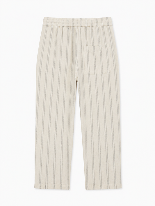 Bold Stripe Linen Trouser