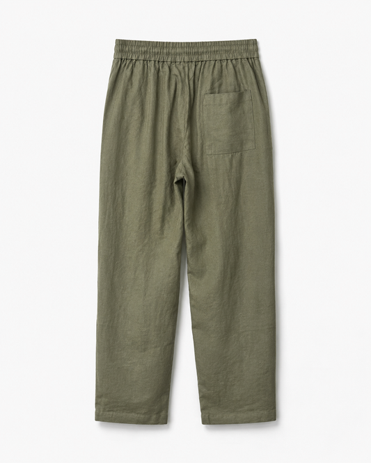 BSTN The Breeze Linen Trouser — Olive