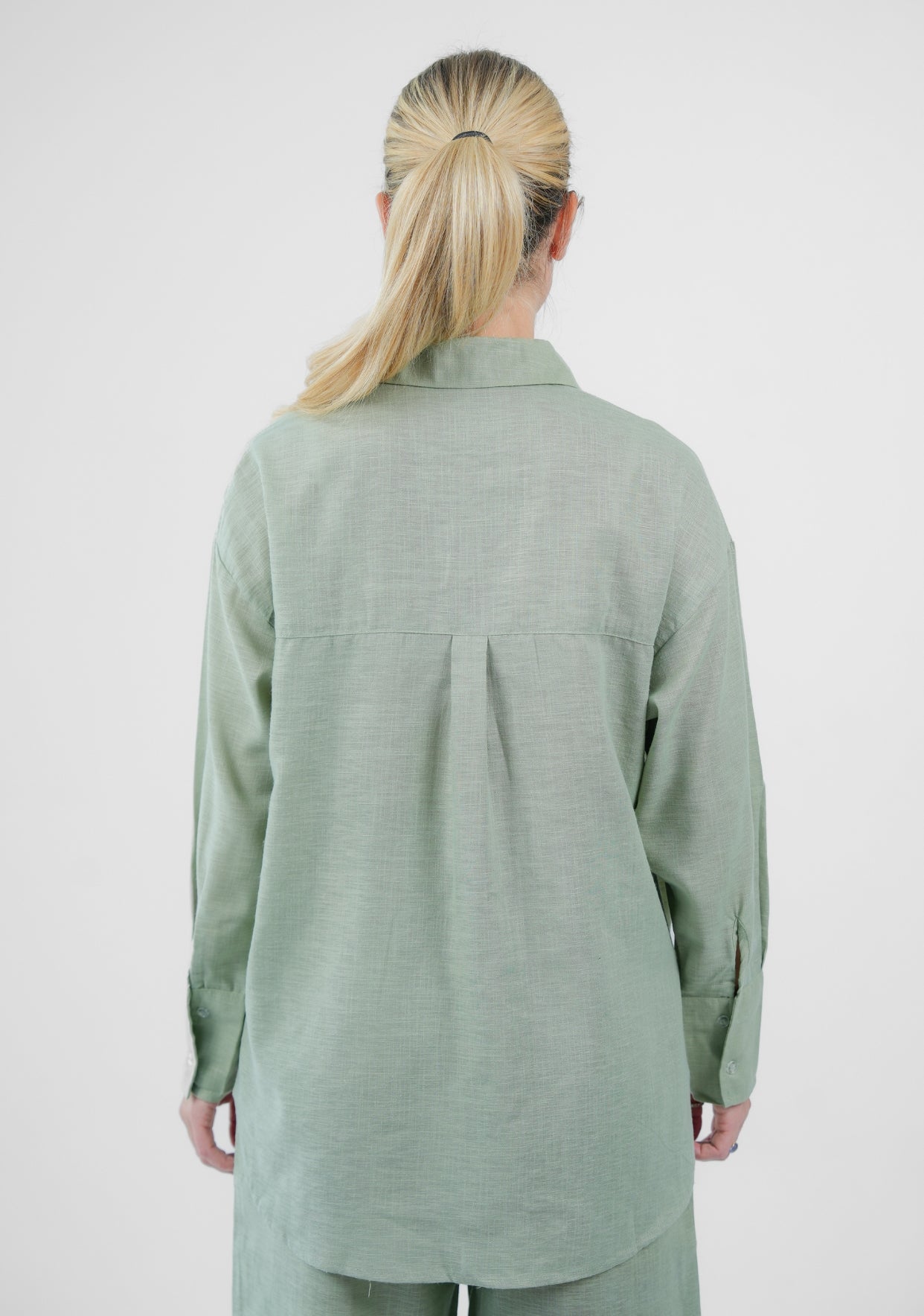 The Effortless Elegance Linen Co-ord Set: Sage Green