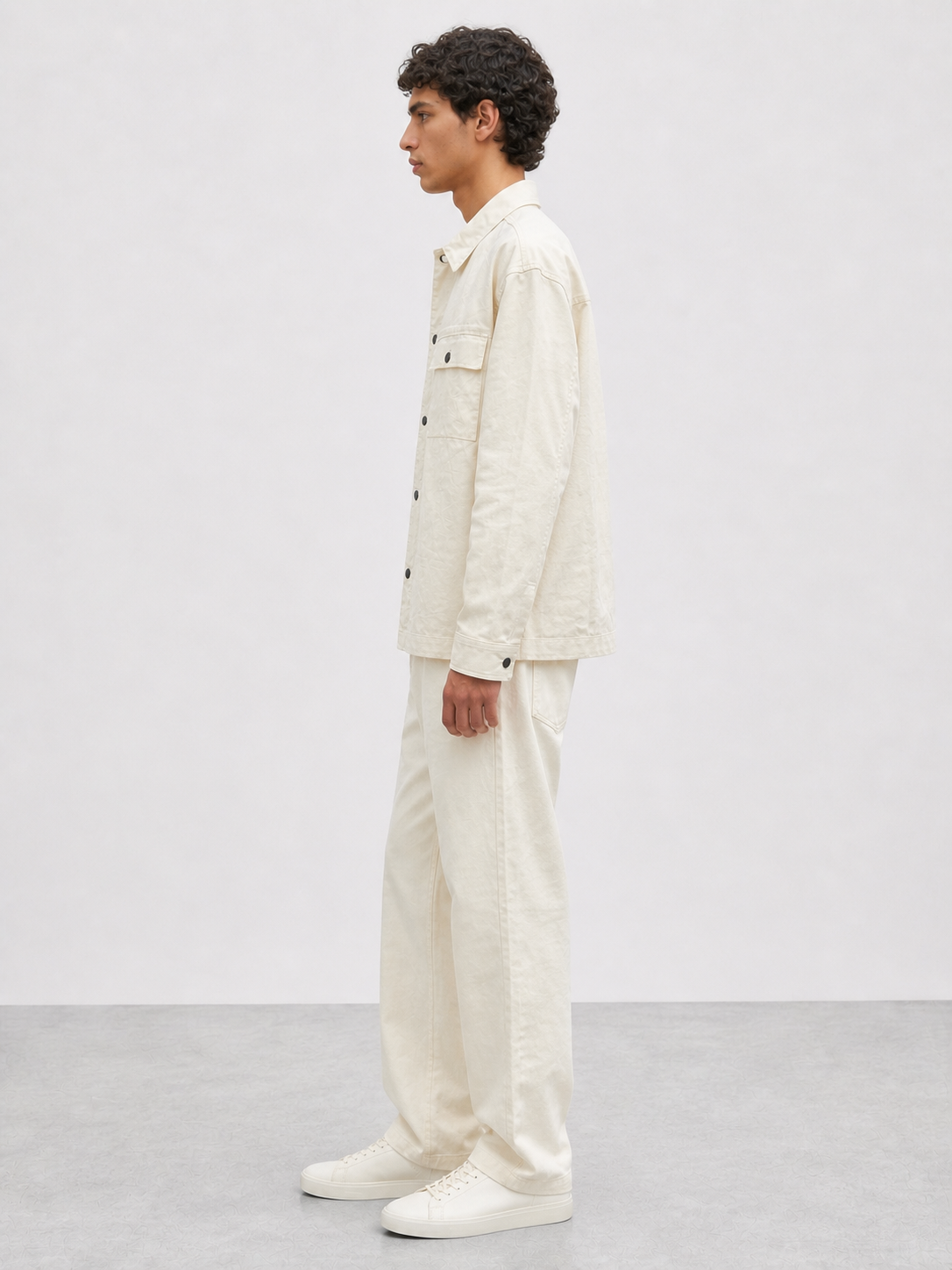 BSTN Utility Overshirt — Ecru
