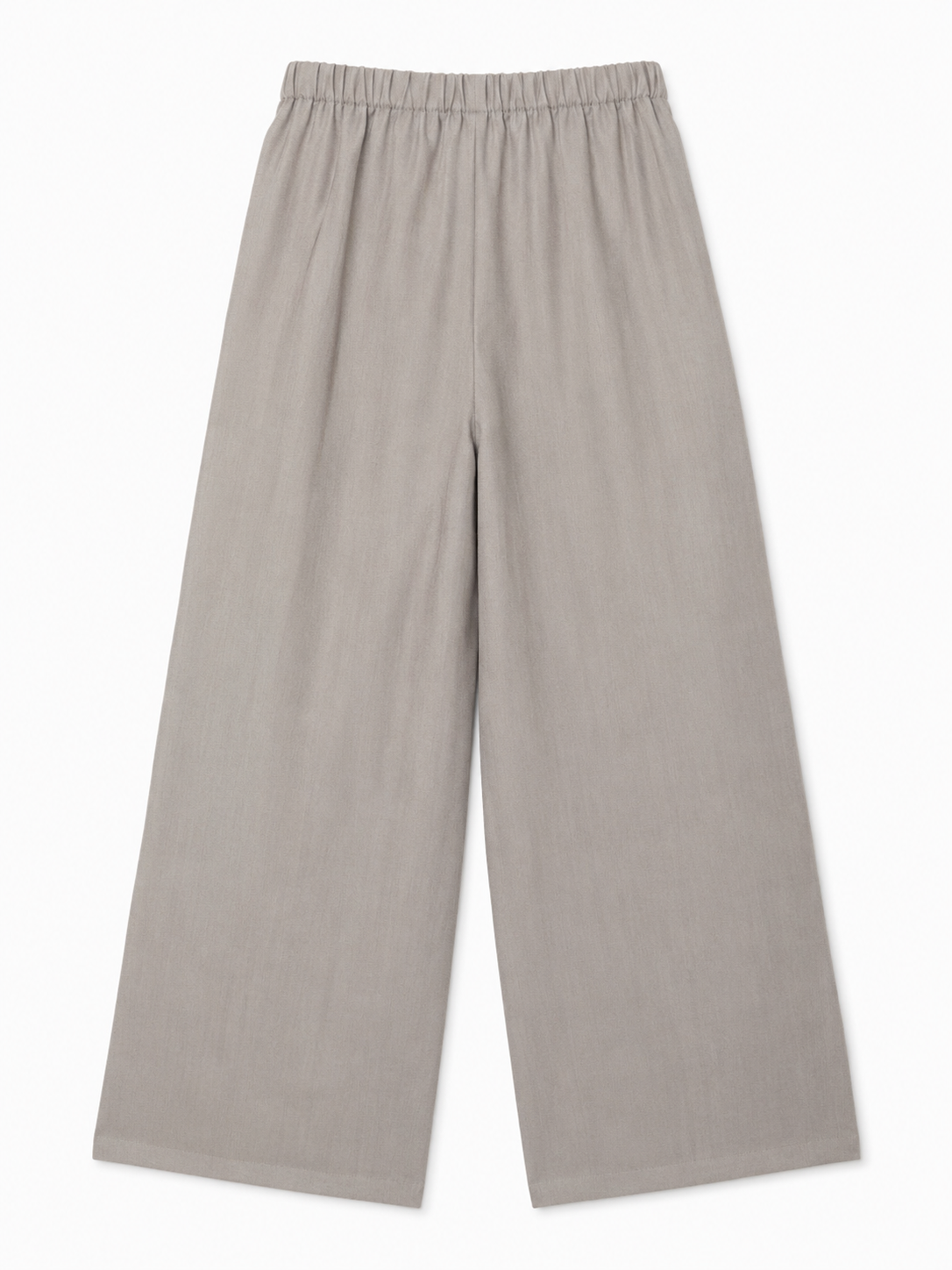 Stone Wide-Leg Palazzo Trouser