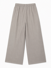 Stone Wide-Leg Palazzo Trouser