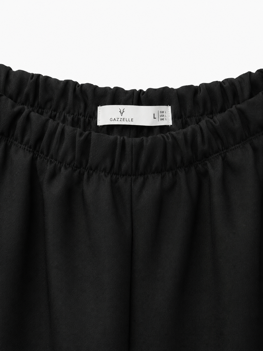 Black Bella Wide-Leg Palazzo Trouser