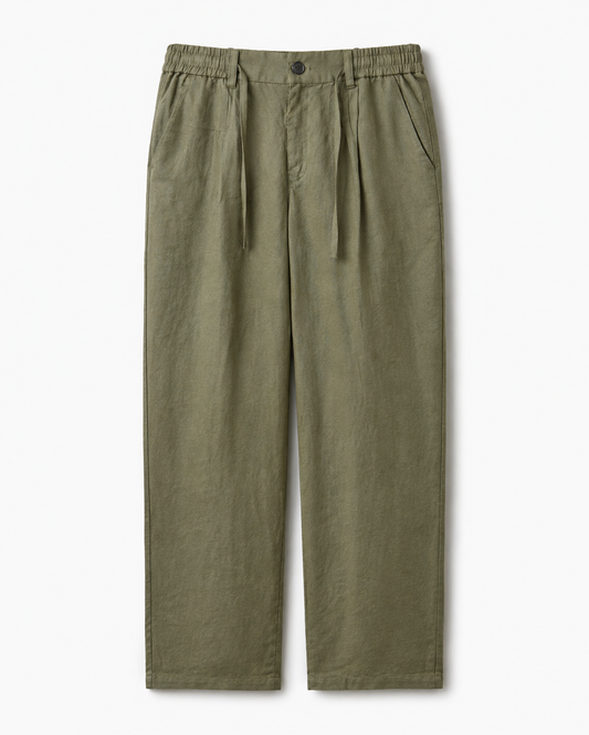 BSTN The Breeze Linen Trouser — Olive