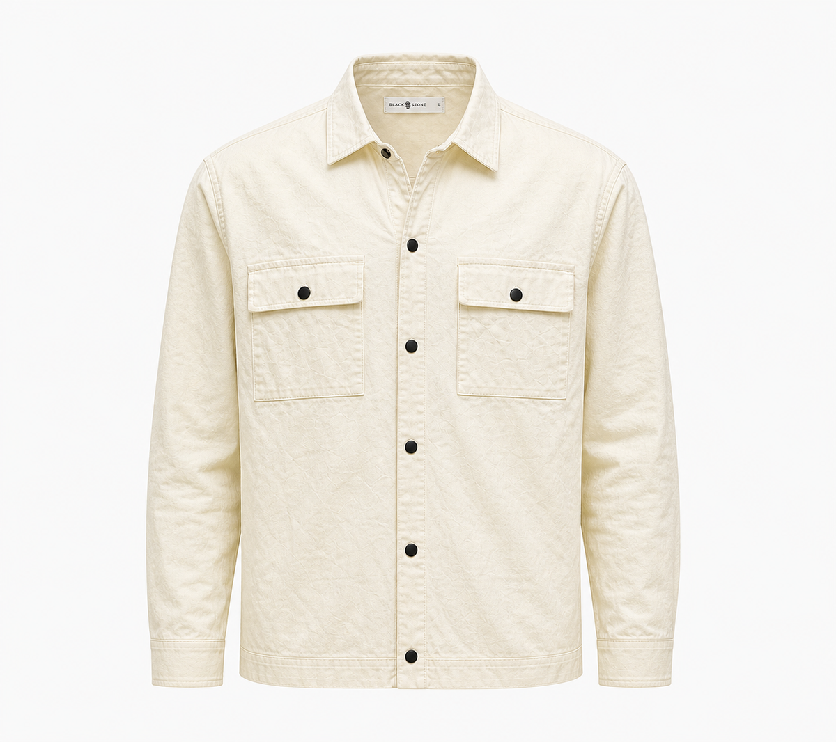 BSTN Utility Overshirt — Ecru