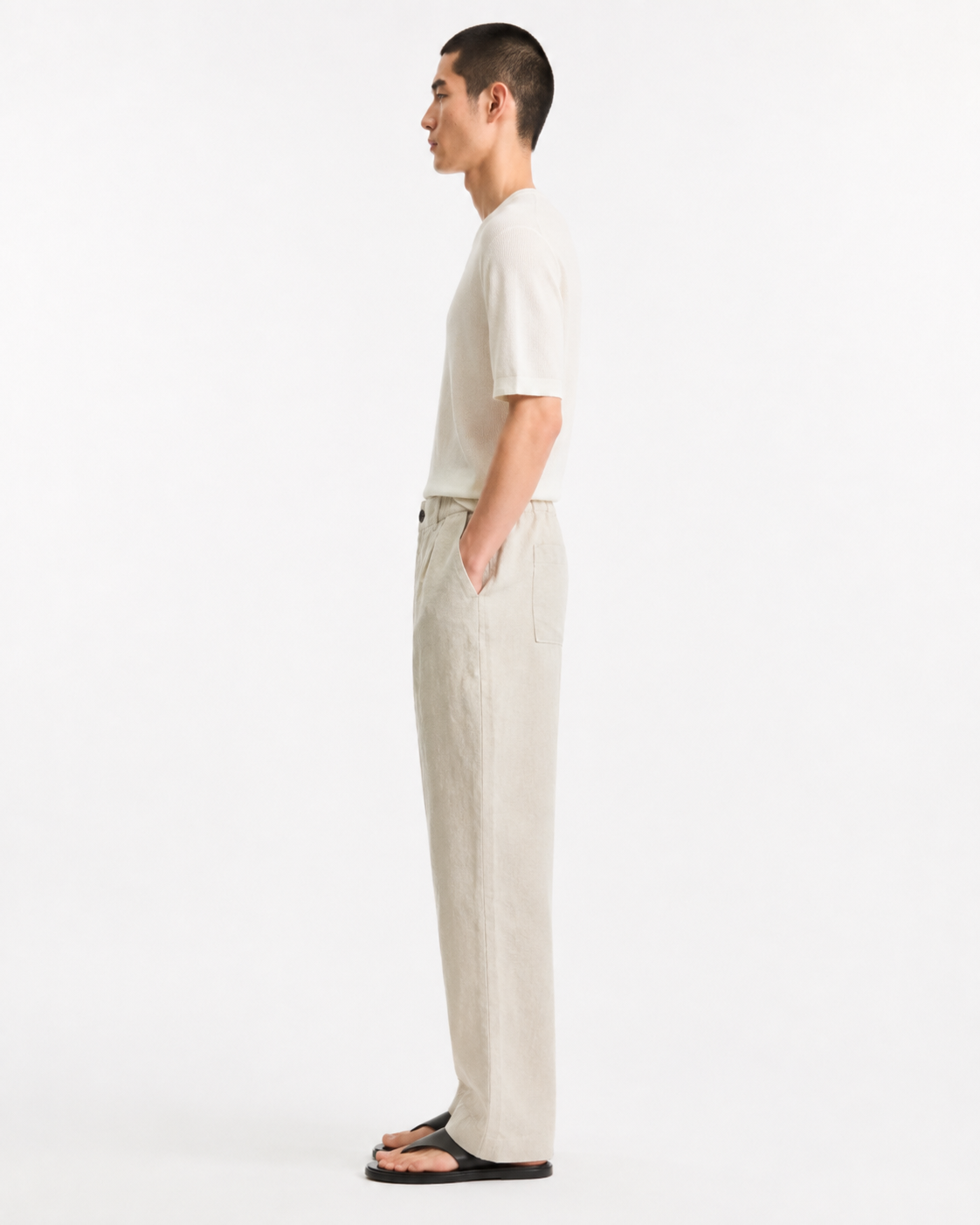 BSTN The Breeze Linen Trouser — Natural