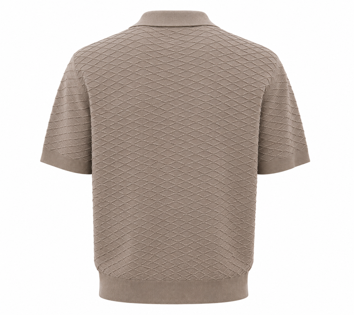 BSTN Diamond Knit Shirt — Taupe