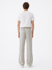 Stripe Linen Drawstring Trouser