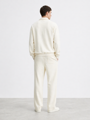 Men's Interlock Co-Ord Set — Cream White