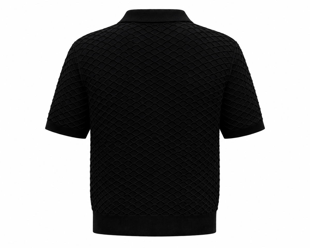 BSTN Diamond Knit Shirt — Noir