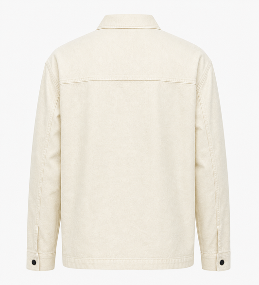 BSTN Utility Overshirt — Ecru