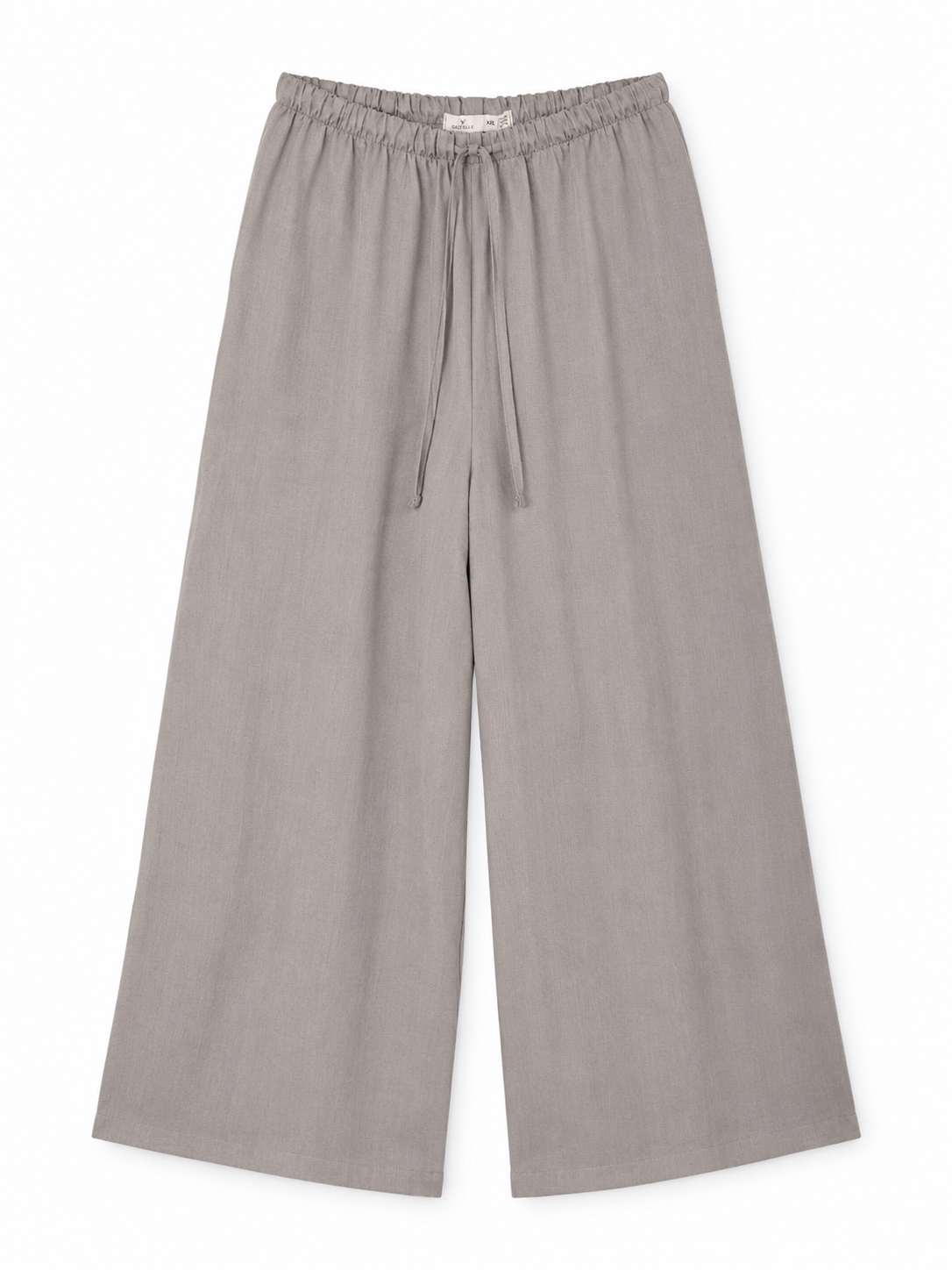 Stone Wide-Leg Palazzo Trouser