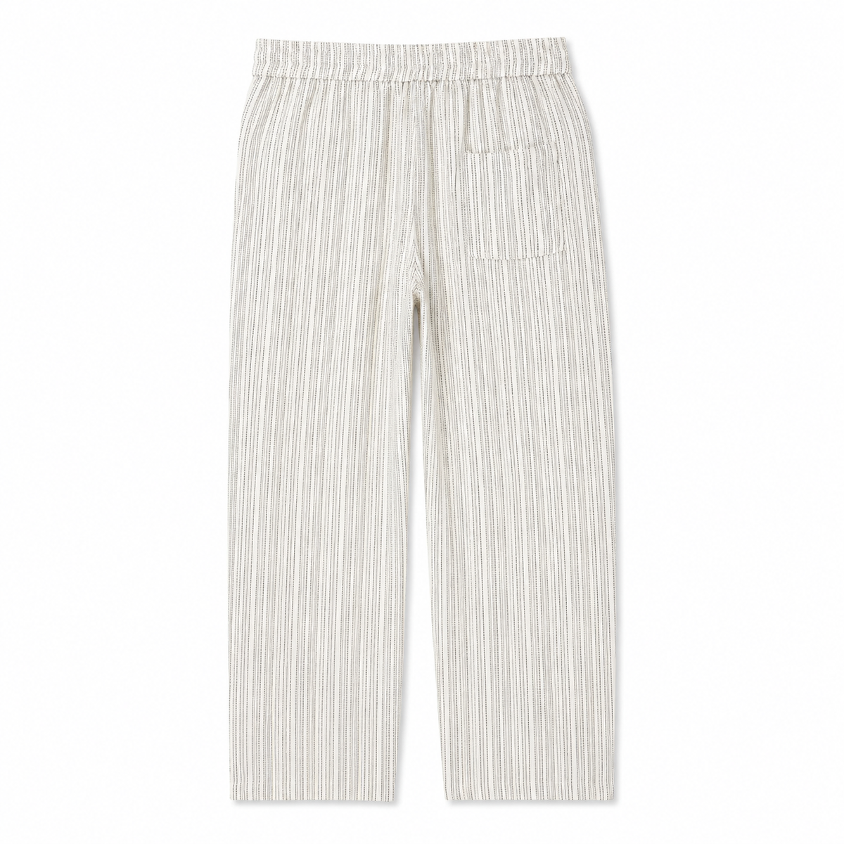 Dotted Pinstripe Linen Trouser