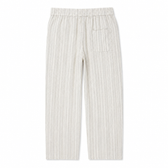 Dotted Pinstripe Linen Trouser