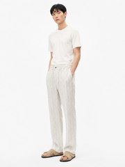 Dotted Pinstripe Linen Trouser