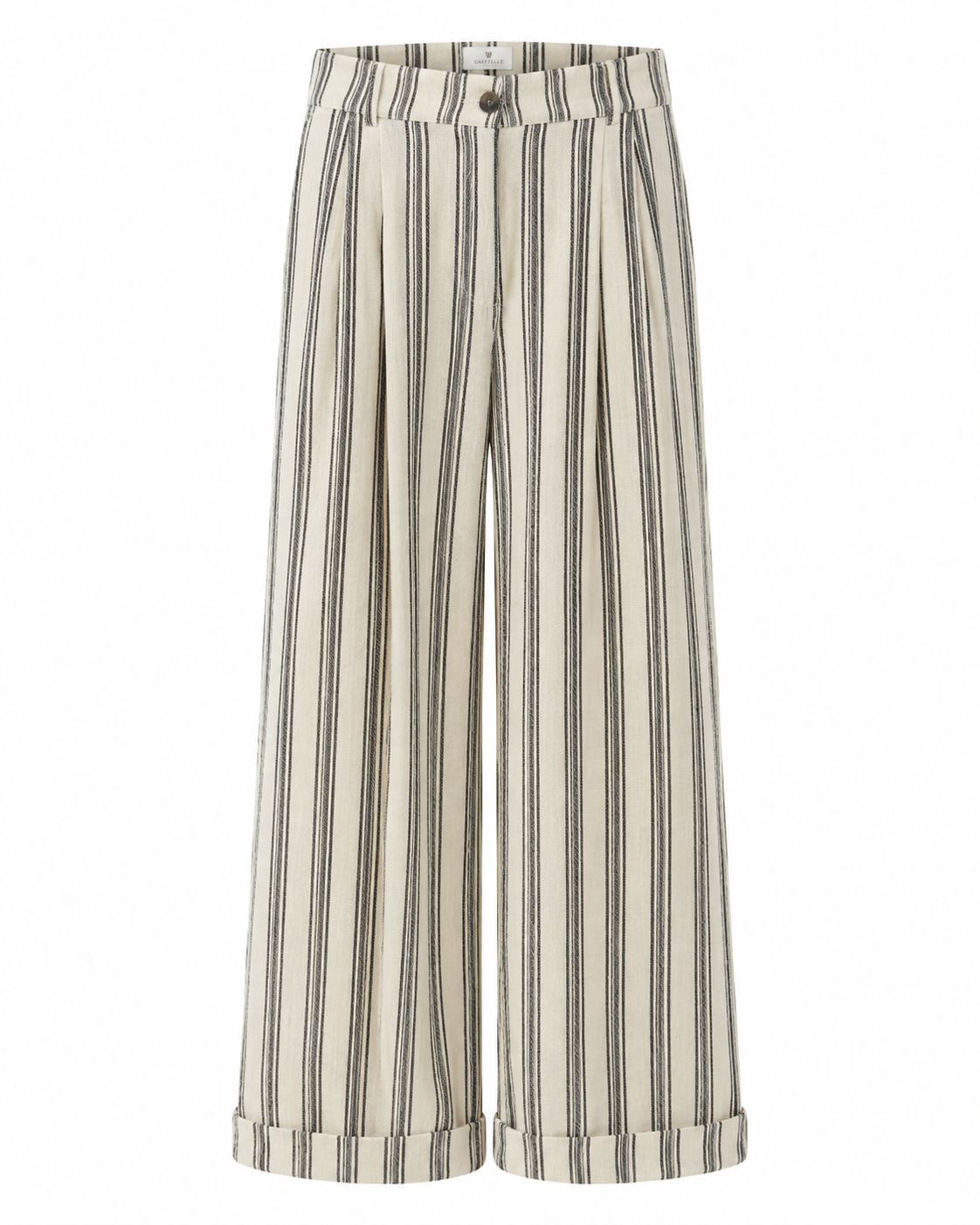 Gazzelle Striped Wide-Leg Pant — Ivory Stripe