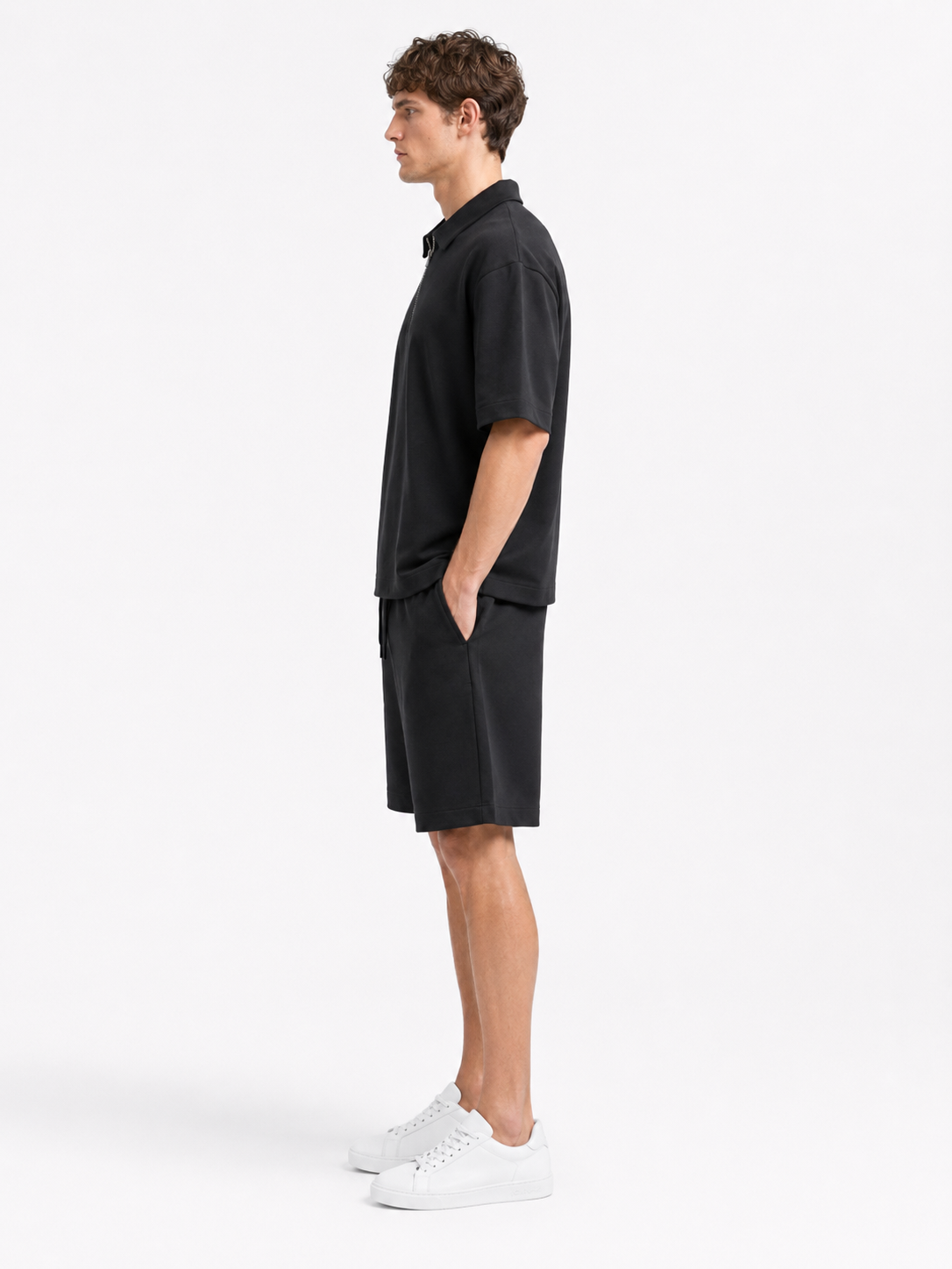 Interlock Half-Zip Polo