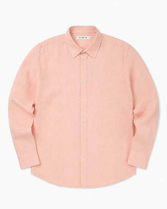 BSTN The Breeze Linen Shirt — Peach