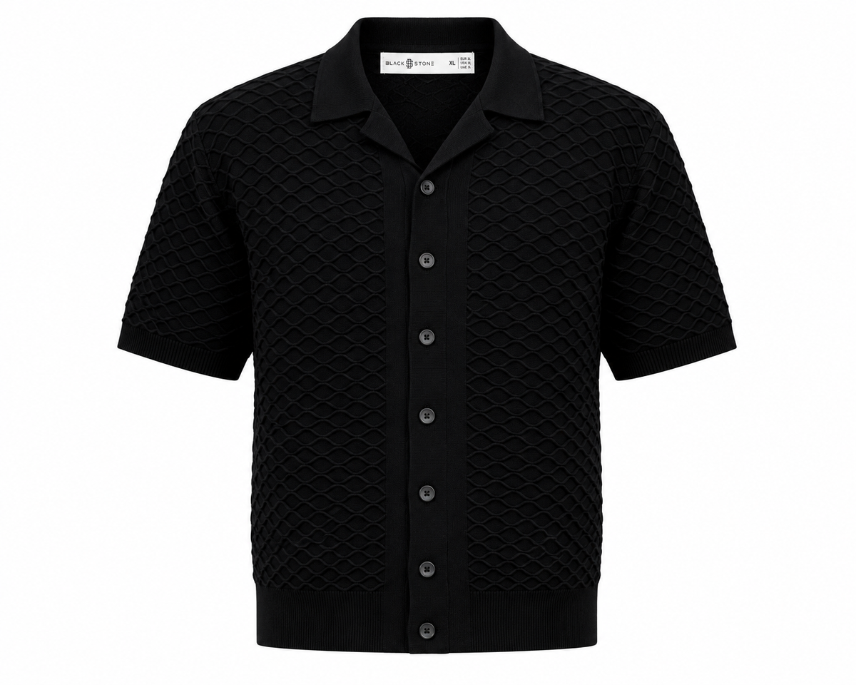 BSTN Diamond Knit Shirt — Noir