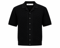 BSTN Diamond Knit Shirt — Noir