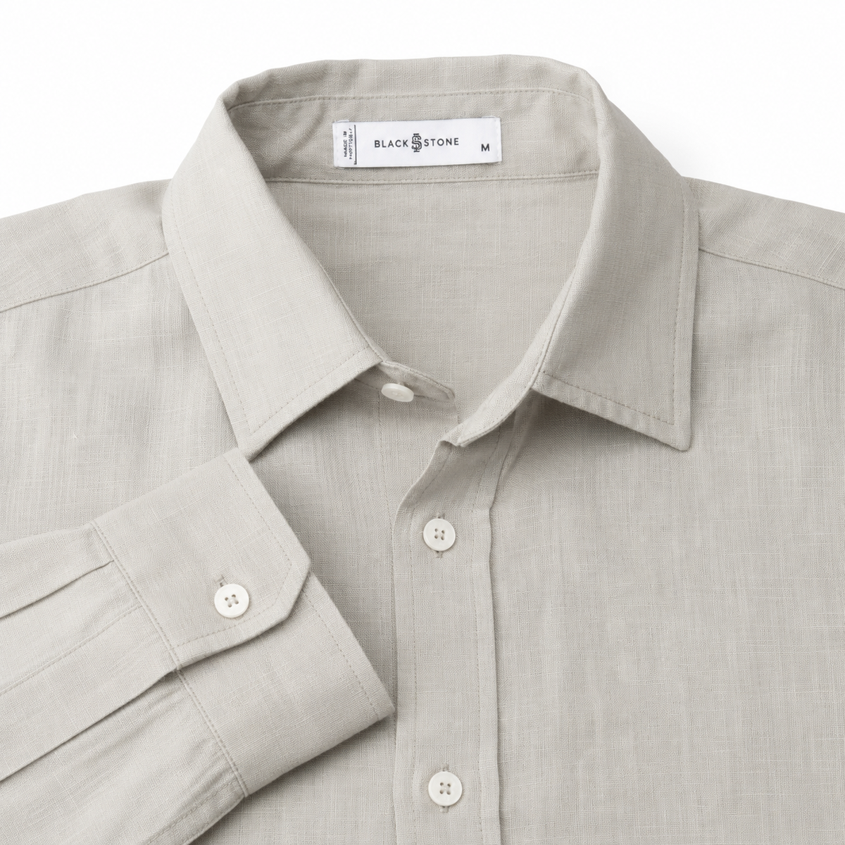 BSTN The Breeze Linen Shirt — Sage