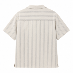 Bold Stripe Linen Camp Shirt
