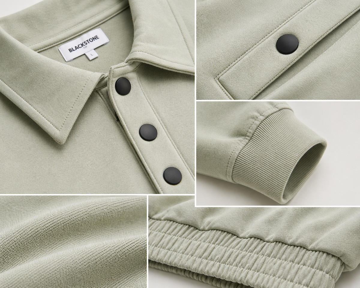 Men's Interlock Co-Ord Set — Sage Green