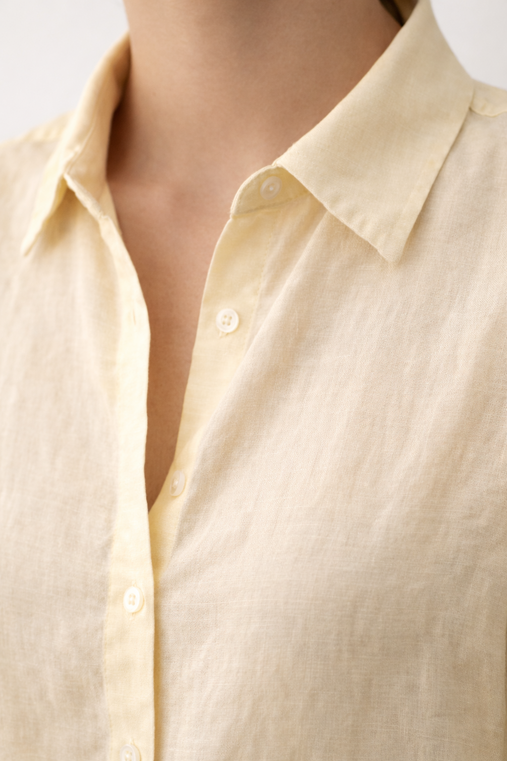 Butter Linen Co-ord Set — Relaxed Shirt & Wide-Leg Drawstring Pants | Gazzelle by Blackstone | طقم منسق محتشم الإمارات