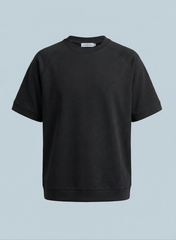 Blackstone Black Co-ord Set — Relaxed Short-Sleeve Top & Cargo Shorts