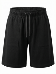 Blackstone Black Co-ord Set — Relaxed Short-Sleeve Top & Cargo Shorts